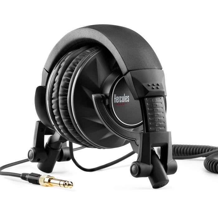 HERCULES HDP DJ60 - Casque Audio Circum-aural - Isolation de bruit - Noir