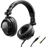HERCULES HDP DJ45 - Casque DJ a haute performance - Pliable - Ecouteurs pivotants - Câble de 2m - Impédance 60 ohms - Noir