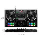HERCULES DJCONTROL INPULSE 500 - Contrôleur DJ - Interface audio et mixeur hardware intégrés - 16 pads rétroéclaires (RGB) - Noir