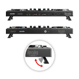 HERCULES DJCONTROL INPULSE 500 - Contrôleur DJ - Interface audio et mixeur hardware intégrés - 16 pads rétroéclaires (RGB) - Noir