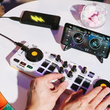 HERCULES DJ CONTROL MIX - Contrôleur DJ Bluetooth pour Smartphone (iOS et Android) - App djay - 2 voies