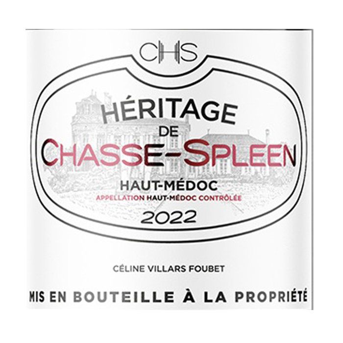 Héritage de Chasse-Spleen 2022 Haut-Médoc - Vin rouge de Bordeaux