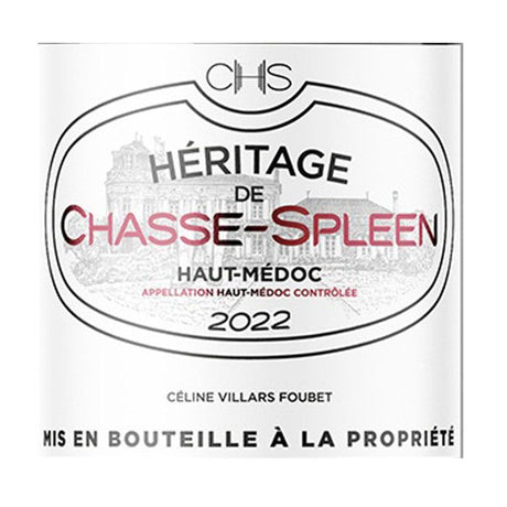 Héritage de Chasse-Spleen 2022 Haut-Médoc - Vin rouge de Bordeaux
