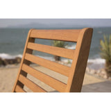 Lot de 2 chaises de jardin pliantes - EDEN - Bois Eucalyptus FSC - 57,5 x 46,5 x H90 cm
