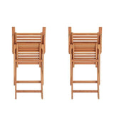 Lot de 2 fauteuils de jardin pliants - EDEN - Bois Eucalyptus FSC - 57,5 x 52,5 x H91 cm