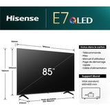 HISENSE 85E7NQ - TV QLED 85 (215 cm) - 4K UHD - Dolby Vision - Smart TV - 3xHDMI - WiFi