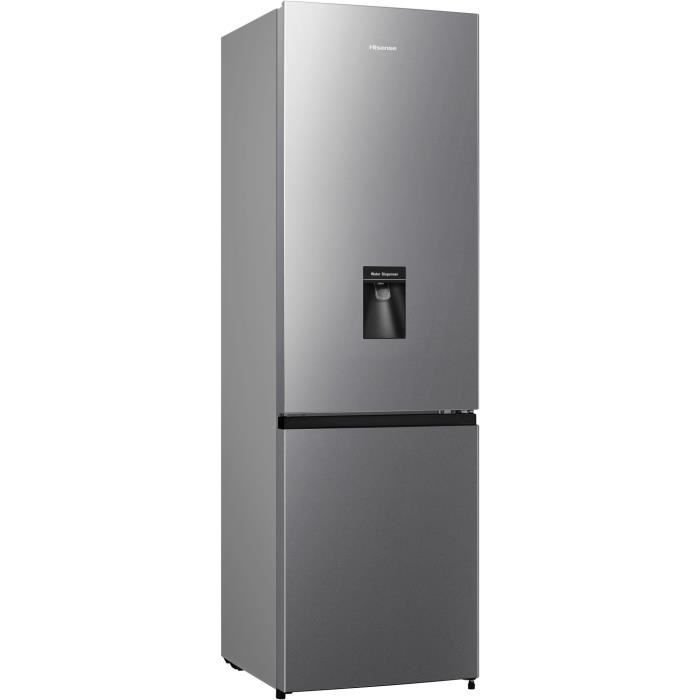 Réfrigérateur combiné - HISENSE - FCN255WDE - 2 portes - 255 L - Classe E - 55 x 56,3 x 179,7 cm - Argent