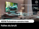 Barre de son - HISENSE - Caisson de basses sans fil - Bluetooth - 3.1 CH - Max 480 W