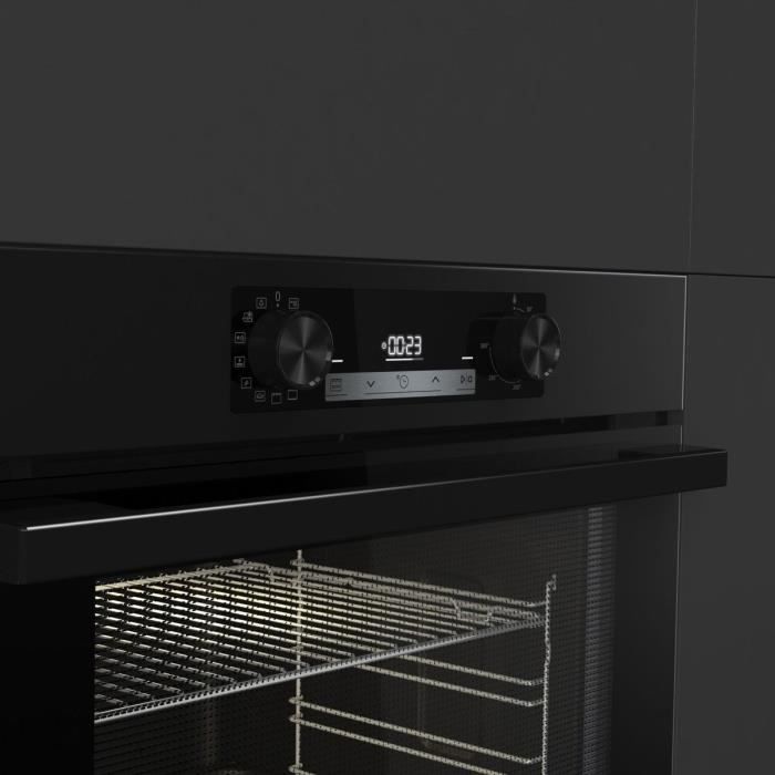 Four encastrable pyrolyse - HISENSE - BI64211EPB - Noir - Multifonctions - 77 L - AirFry - Classe A