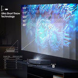 Vidéoprojecteur - HISENSE - PL1 - Laser Cinema - 4K UHD - Ultra Courte Focale - 2100 Lumens - Dolby Vision & Atmos - Smart TV VIDAA