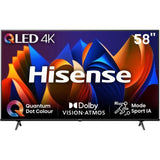Hisense 58E77NQ - TV QLED 58 (146 cm) - 4K UHD 3840x2160 - HDR10+ - Smart TV - 3xHDMI 2.1 - WiFi