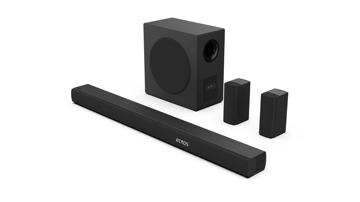Barre de son - HISENSE - AX5100Q - 5.1.2 Canaux - Dolby Atmos & DTS:X - 340W - Caisson et enceintes arriere sans fil