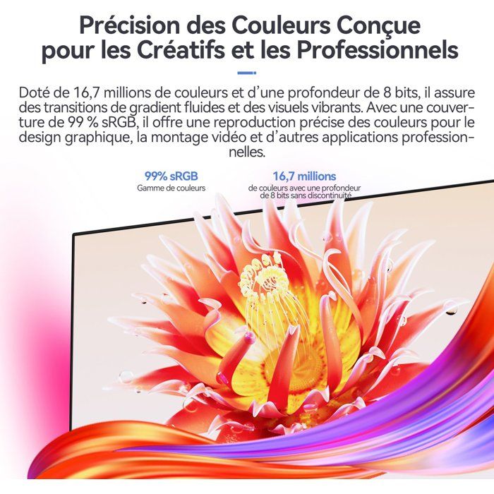 Ecran PC - HKC - 24 - FHD - 144Hz - Dalle IPS - 5ms - V2418S