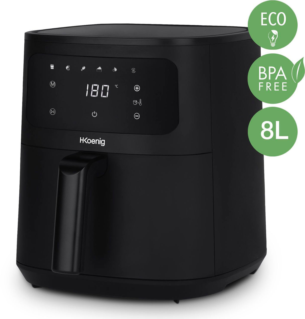 Friteuse sans huile HKoeNIG - FRY880 - Capacité 8L - 6 programmes de cuisson - 1700W