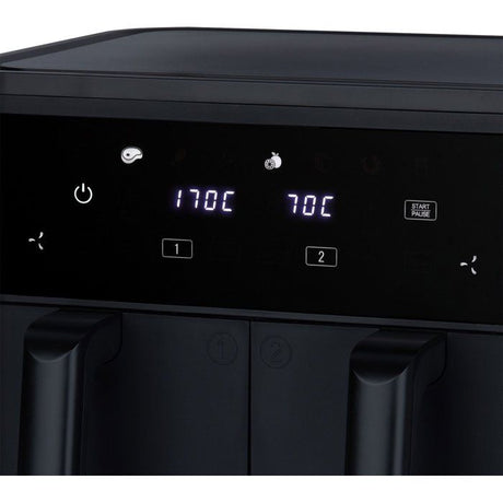Friteuse sans huile HKoeNIG - FRY900 - Capacité 9L - Double cuve 4,5L - 8 programmes de cuisson - 2400W
