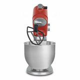 Robot pâtissier - HKoeNIG - KM124 - 5L - 8 vitesses - Rouge mat et argent