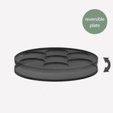 Crepiere HKoeNIG - KREP56 - Plaque réversible amovible - Surface de cuisson 33 cm - 1500W - Noir/Acier