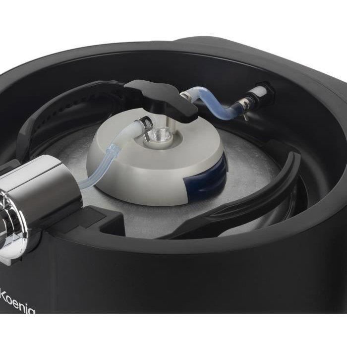 Tireuse a biere HKoeNIG BW1688 - Capacité 6L - Température réglable 3°C a 12°C 6 - Compatible tous fûts - Noir