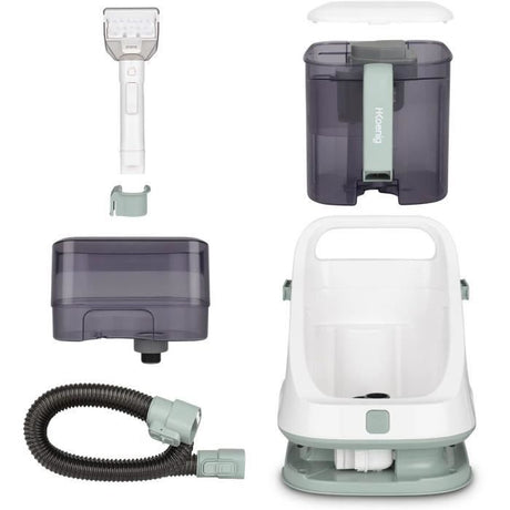 Nettoyeur textile a main HKoeNIG TWT77 - Réservoirs a eau propre et sale amovibles - Capacité 1,4L/1,2L - Puissance 650W