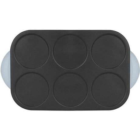 Crepiere WEASY - GOO60 - Crepes et Pancakes - 6 emplacements - Revetement anti-adhésif - Température jusqu'a 240°C - 1500W