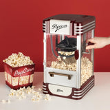 Machine a popcorn HKoeNIG - POP330 - Design retro - Capacité 50g - Lumiere intérieure de maintien au chaud - 360W