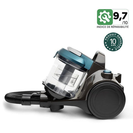 Aspirateur sans sac HKoeNIG STC56 - Triple A - Filtre HEPA 12 - 2,5L - Noir