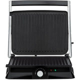 Grill électrique HKoeNIG - GR20 - Surface cuisson 29,7x23cm - Température réglable - 2000W - Inox