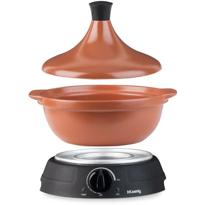 Tajine électrique HKoeNIG - TAJ3 - Capacité 3L - Température réglable - 300W