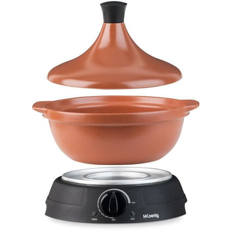 Tajine électrique HKoeNIG - TAJ3 - Capacité 3L - Température réglable - 600W