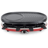 Appareil a raclette 4 en 1 HKoeNIG - RP418 - Juqu'a 8 personnes - 3 plaques interchangeables - Température réglable - 1500W
