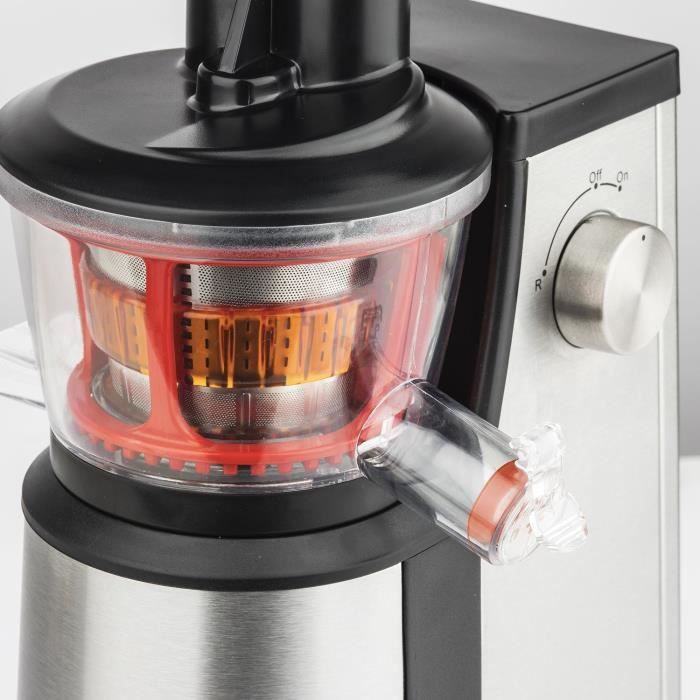 Extracteur de jus - HKoeNIG - GSX12 - 400 W - 1 L - Inox / Noir