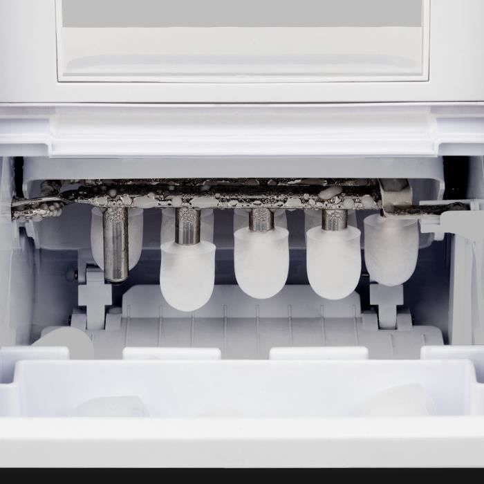 Machine a glaçons WEASY - KW12 - Jusqu'a 12 kg de glaçons par jour - 7 a 12 minutes de production - Noir