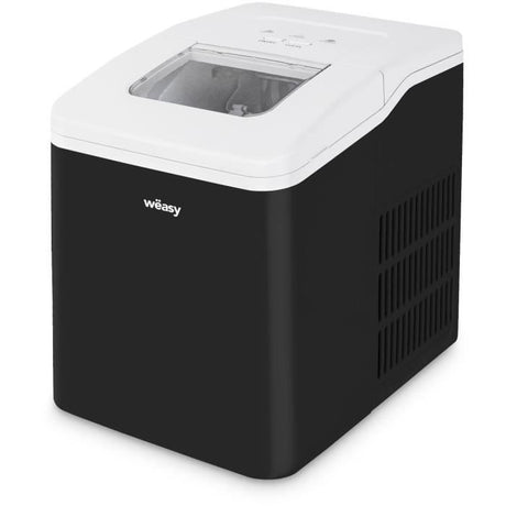 Machine a glaçons WEASY - KW12 - Jusqu'a 12 kg de glaçons par jour - 7 a 12 minutes de production - Noir