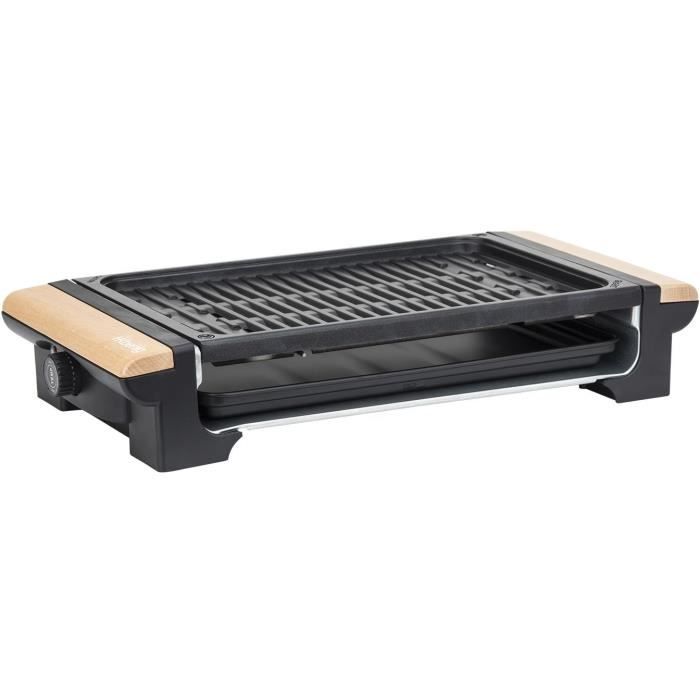 Grill Èlectrique 2 en 1 et Pierre a cuire - 8 personnes - H.KoeNIG RP320 - 1300 W