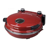 Four a pizza HKoeNIG - NAPL350 - Plaque Cuisson 32cm - Température jusqu'a 350°C - Rouge - 1200 W