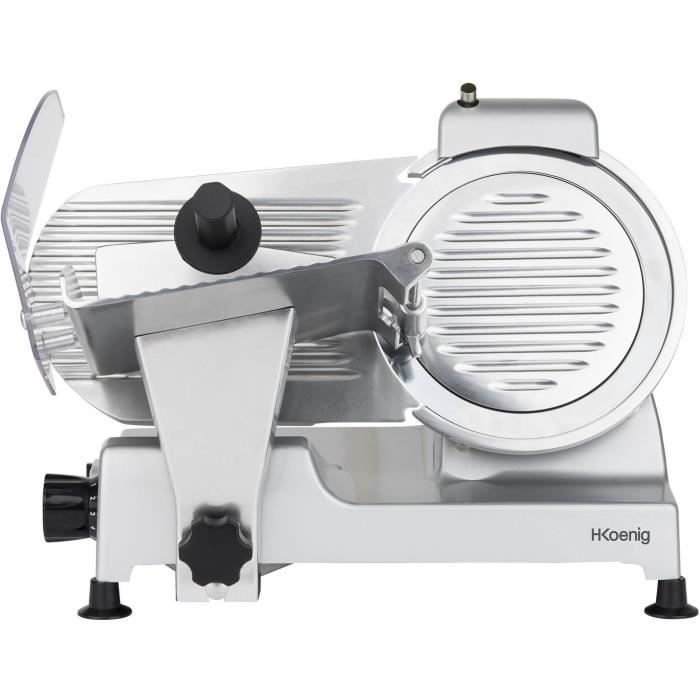 Trancheuse a viande - H.Koenig - MSX220 - 240 W - Lame 220 mm - Epaisseur réglable 0-12 mm
