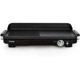 Plancha double zones HKoeNIG GRX330 - 50x25cm - 1800W avec revetement anti-adhÈsif et fonction turbo zone grill