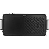 Plancha double zones HKoeNIG GRX330 - 50x25cm - 1800W avec revetement anti-adhÈsif et fonction turbo zone grill