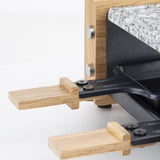 Appareil a raclette HKoeNIG - WOD2 - Jusqu'a 2 personnes - Pierre a cuire - Design Bois - 350W