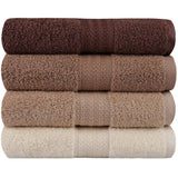 Ensemble de 4 serviettes a main - 50 x 90 cm - Creme