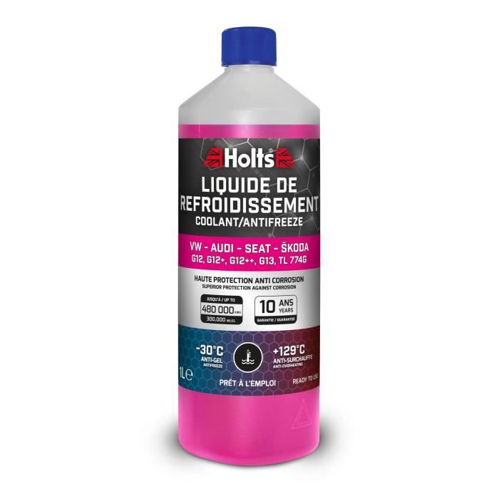 Liquide de Refroidissement - HOLTS - HAFR0005B - DÈdiÈ VW-AUDI-SEAT-SKODA G12/ G12+ / G12++ / G13 / TL 774G 1L
