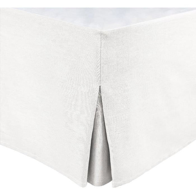Cache sommier - HOME LINGE PASSION - 160 x 200 cm + 30 cm - Blanc