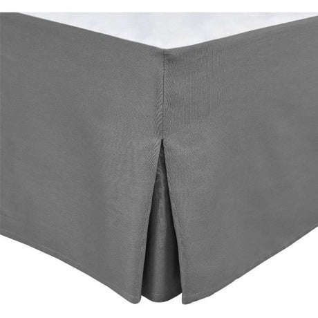Cache sommier - HOME LINGE PASSION - 180 x 200 cm + 30 cm - Gris anthracite