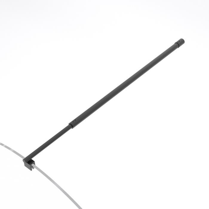 Paroi fixe - HOME GENERATION - Romane noir - 120 x 200 cm