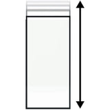 Paroi fixe - HOME GENERATION - Only noir rainure - 120 x 210-265 cm