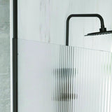 Paroi fixe - HOME GENERATION - Only noir rainure - 120 x 210-265 cm