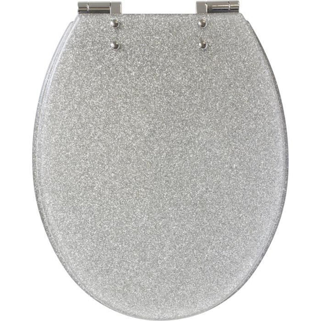 Abattant WC - GELCO DESIGN - Frein de chute magnétique - Gris pailleté