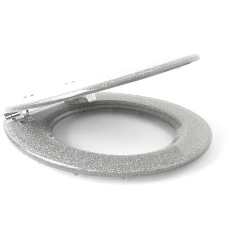 Abattant WC - GELCO DESIGN - Frein de chute magnétique - Gris pailleté