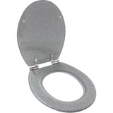 Abattant WC - GELCO DESIGN - Frein de chute magnétique - Gris pailleté