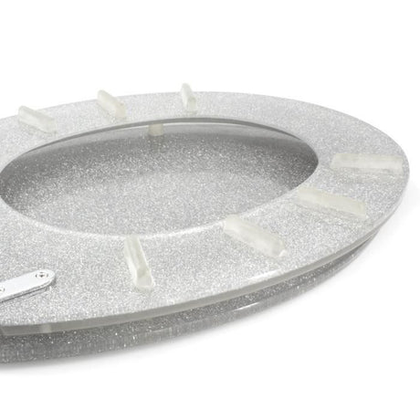 Abattant WC - GELCO DESIGN - Frein de chute magnétique - Gris pailleté